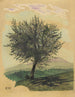 Baum mit laubabwerfenden Blättern ohne Titel in einer Landschaft - Karl Wiener — Ansicht des Kunstwerks