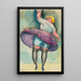 Ohne Titel Frau tanzend - Karl Wiener — gerahmtes Bild an der Wand