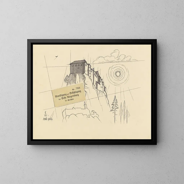 Riegersburg - Karl Wiener — gerahmtes Bild an der Wand