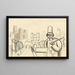 D'hier - Karl Wiener — gerahmtes Bild an der Wand