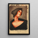 Frau II - Karl Wiener — gerahmtes Bild an der Wand