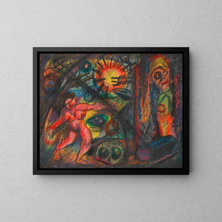 Traum vom Wasser - Karl Wiener — gerahmtes Bild an der Wand