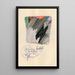 Zeichnung mit Feder, Bleistift und Buntstift - Karl Wiener — gerahmtes Bild an der Wand