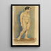 Nu weibliches V - Karl Wiener — gerahmtes Bild an der Wand