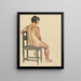 Nacktes weibliches VI - Karl Wiener — gerahmtes Bild an der Wand