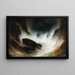 Sturm an der Küste - Karl Wilhelm Diefenbach — gerahmtes Bild an der Wand