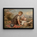 Idylle d'automne - Karl Wilhelm Friedrich Bauerle — gerahmtes Bild an der Wand