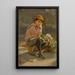 Gardant le panier de fleurs - Karl Witkowski — gerahmtes Bild an der Wand