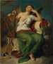 Allegorie der Kunst. Projekt für die Fresken im Hall of Fame und den angrenzenden Räumen in Wien. - Karl von Blaas — Ansicht des Kunstwerks