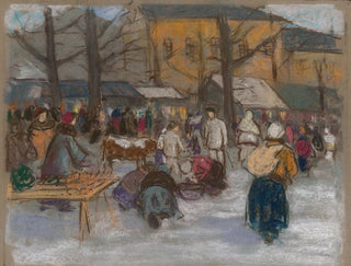 Marché à Ruomberok - Karol Polnyi — Ansicht des Kunstwerks