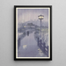 Regen am Abend bei dem Teich Shinobazu - Kasamatsu Shirō — gerahmtes Bild an der Wand