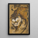 Tigre émergent du bambou - Katayama Yūkoku — gerahmtes Bild an der Wand
