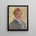 Selbstporträt - Katherine Sophie Dreier — gerahmtes Bild an der Wand