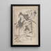 Skizzenbuch von Katsushika Hokusai und seinen Schülern Pl04 - Katsushika Hokusai — gerahmtes Bild an der Wand
