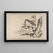 Skizzenbuch von ihm und seinen Schülern Pl22 - Katsushika Hokusai — gerahmtes Bild an der Wand