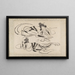 Skizzenbuch von ihm und seinen Schülern Pl25 - Katsushika Hokusai — gerahmtes Bild an der Wand