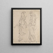 Skizzenbuch von Katsushika Hokusai und seinen Schülern Pl53 - Katsushika Hokusai — gerahmtes Bild an der Wand