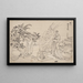 Skizzenbuch von ihm und seinen Schülern Pl60 - Katsushika Hokusai — gerahmtes Bild an der Wand