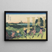 Buisson Senju - Katsushika Hokusai — gerahmtes Bild an der Wand