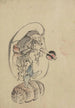 Hotei, der Gott des Glücks - Katsushika Hokusai — Ansicht des Kunstwerks