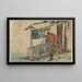 Ishiyakushi - Katsushika Hokusai — gerahmtes Bild an der Wand