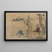 Kameyama - Katsushika Hokusai — gerahmtes Bild an der Wand