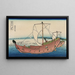 Route maritime de Kazusa - Katsushika Hokusai — gerahmtes Bild an der Wand