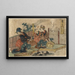 Kuwana - Katsushika Hokusai — gerahmtes Bild an der Wand