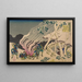 Katsushika Hokusai - Minamoto no Muneyuki Ason Gemälde — gerahmtes Bild an der Wand