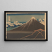 Sturmregen unter dem Gipfel, Sanka Hakuu - Katsushika Hokusai — gerahmtes Bild an der Wand
