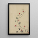Kleine rote Blumen auf einer Weinrebe - Katsushika Hokusai — gerahmtes Bild an der Wand
