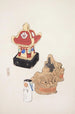 Illustrationen gesammelt von japanischen Spielzeugen von Kyōsen Pl038 - Kawasaki Kyōsen — Ansicht des Kunstwerks