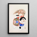 Illustrationen gesammelt von japanischen Spielzeugen von Kyōsen Pl058 - Kawasaki Kyōsen — gerahmtes Bild an der Wand