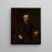 Portrait de Straszewski - Kazimierz Pochwalski — gerahmtes Bild an der Wand