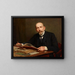 Portrait de Zdzisław Morawski - Kazimierz Pochwalski — gerahmtes Bild an der Wand