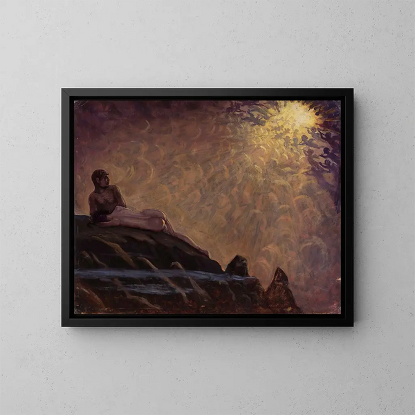 Komposition fantastique - Kazimierz Stabrowski — gerahmtes Bild an der Wand