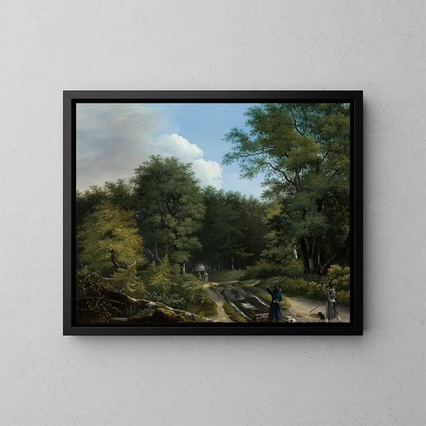 Weg im Wald - Kazimierz Jan — gerahmtes Bild an der Wand