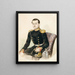 Portrait eines Offiziers - Kazimir Antonovich Yasevich — gerahmtes Bild an der Wand