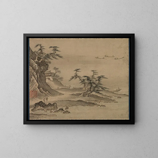 Ansicht von Xiao Xiang - Kenkō Shōkei — gerahmtes Bild an der Wand