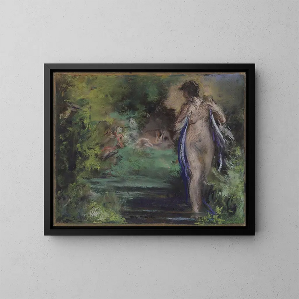 Akt in der Vegetation - Ker Xavier Roussel — gerahmtes Bild an der Wand