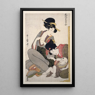 Kitagawa Utamaro - Chichi About to breastfeed.webp