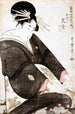 Courtesan Hanamurasaki de Tamaya - Kitagawa Utamaro — Ansicht des Kunstwerks