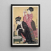 Kingyo Poisson rouge - Kitagawa Utamaro — gerahmtes Bild an der Wand