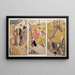 Der Hang bei Mimeguri - Kitagawa Utamaro — gerahmtes Bild an der Wand
