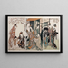 Mitate goshoguruma Parodie d'une scène de carrosse impérial - Kitagawa Utamaro — gerahmtes Bild an der Wand