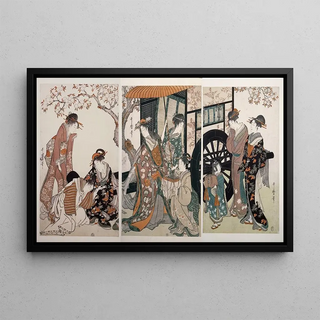 Kitagawa Utamaro - Mitate goshoguruma Parody of an imperial carriage scene.webp