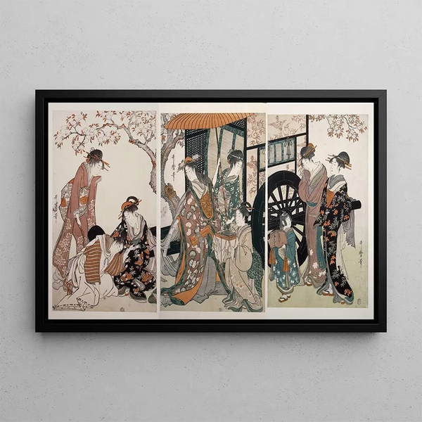 Kitagawa Utamaro - Mitate goshoguruma Parody of an imperial carriage scene.webp