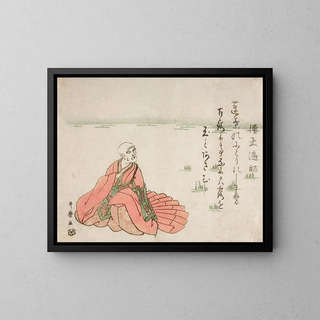 Poet Sj Henj - Kitagawa Utamaro — gerahmtes Bild an der Wand