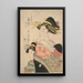 Portrait de beauté Karakoto au Chjiya - Kitagawa Utamaro — gerahmtes Bild an der Wand
