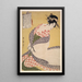 Shirauchikake Le surcot blanc - Kitagawa Utamaro — gerahmtes Bild an der Wand